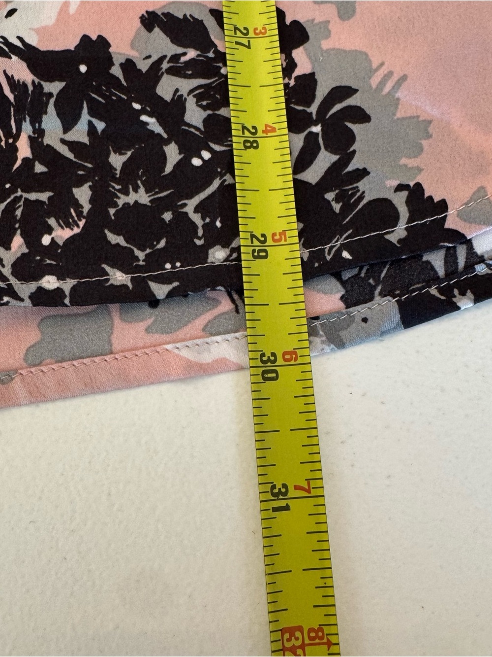 Talbots Plus Pink Floral Satin Button-Notch Long Sleeve Blouse Career - Picture 7 of 9